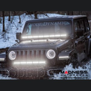 Jeep Wrangler JL HD LED Halos - Switchback Cool White & Amber - Pair